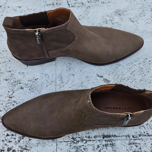 Lucky Brand Women Boat Shoes Brown Leather High Top Shoes Size 8.5M 39EU - Picture 5 of 9